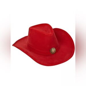 🆕 Red Western Cowboy Hat